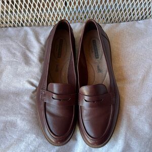 Clarks leather loafers